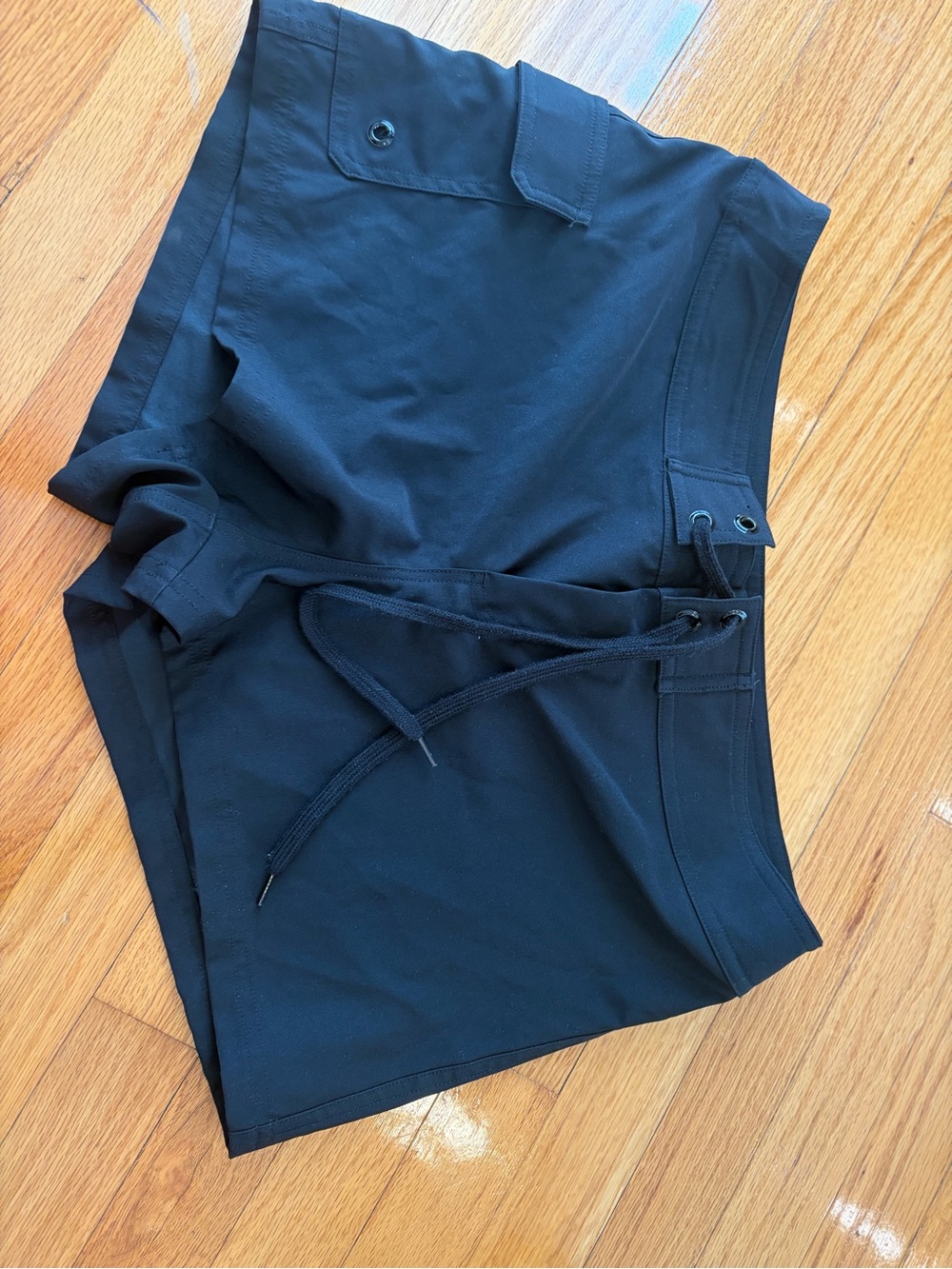 La Blanca Black Athletic Drawstring Shorts